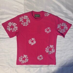 Denim Tears Cotton Wreath Pink TShirt - M Puff Print